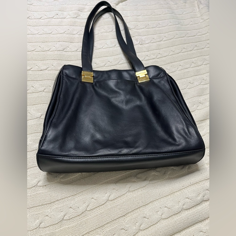 Black Leather Shoulder Bag